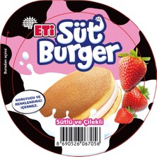 Eti Süt Burger 35G Çilekli - Bol Sütlü Hafif Atıştırmalık 8'li Avantaj Paketi - 8 Adet
