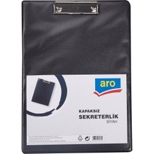 Aro Kapaksız Sekreterlik Siyah - Pvc Kaplı, Nikel Mekanizma 5'li Avantaj Paketi - 5 Adet