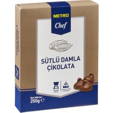 Metro Chef Sütlü Damla Çikolata 250 G Pastacılık Için