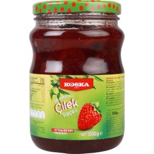 Koska Çilek Reçeli 1,5 kg - Lezzetli Kahvaltılık 3'li Ekonomik Paket - 3 Adet
