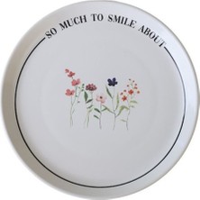 Keramika Motto Dekor Pasta Tabağı 20 cm - 8 Adet