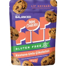 Kind Of Balanced Glutensiz Kestane Unlu Çikolatalı Mini Kurabiye 50 G - 8 Adet