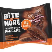 Bite & More Duble Çikolatalı Proteinli Pankek 55 G - 8 Adet