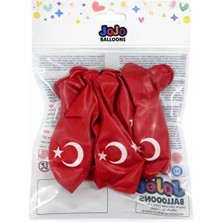 Jojo Balloons 11'' Ayyıldız Baskılı Balon 12'li - 8 Adet