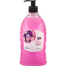 Aro Sıvı El Sabunu 750 ml Floral - Nemlendirici ve Bakım Yapan Formül 6'li Avantaj Paketi - 6 Adet