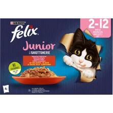 Felix Eko Yaş Kedi Maması 4'lü 85 G Tavuklu Yavru Kedi Maması 2'li Ekonomik Paket - 2 Adet