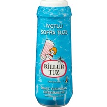 Billur Tuz Tuzluklu Tuz 500G Pratik Kutu Sofra Tuzu 3'li Ekonomik Paket - 3 Adet