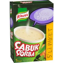 Knorr Kremalı Tavuk Çorba 22G Hazır Çorba 5'li Avantaj Paketi - 5 Adet