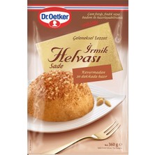Dr. Oetker Irmik Helvası Sade 360 G - Pratik ve Lezzetli Tatlı 2'li Ekonomik Paket - 2 Adet