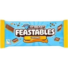 Mrbeast Feastables Çikolata 60 G Karamel 3'li Ekonomik Paket - 3 Adet