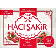 Hacı Şakir Banyo Sabunu 4X150 G Gül - Geleneksel Türk Sabunu 6'li Avantaj Paketi - 6 Adet