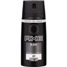 Axe Black Deodorant 150 ml - Uzun Süre Kalıcı Ferahlık ve Ter Önleyici Vücut Spreyi