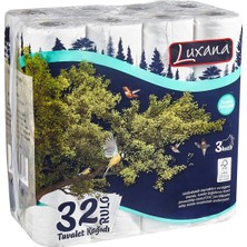 Luxana 3 Katlı Tuvalet Kağıdı 32'li Paket - Yumuşak ve Emici 2'li Ekonomik Paket - 2 Adet