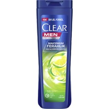 Clear Şampuan 350 ml Limon Özlü - Erkekler Için Kepeğe Karşı Etkili 4'li Avantaj Paketi - 4 Adet