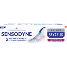 Sensodyne Klinik Beyazlık Diş Macunu 75 ml - Diş Lekelerine Karşı Etkili 4'li Avantaj Paketi - 4 Adet