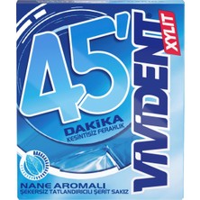 Vivident Xylit 45 Dakika Nane Aromalı Şekersiz Şerit Sakız 33 G 5'li Avantaj Paketi - 5 Adet