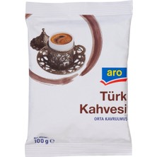 Aro Türk Kahvesi 100 G - Arabica Çekirdeklerden Geleneksel Lezzet 5'li Avantaj Paketi - 5 Adet