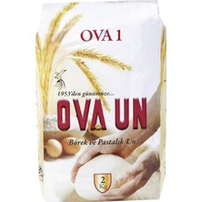 Ova 1 Un 2 kg - Her Türlü Unlu Mamul Için Kaliteli Un 2'li Ekonomik Paket - 2 Adet