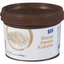Aro Damla Kokolin 2,5 kg Beyaz - Pastacılık ve Pasta Süsleme Için 2'li Ekonomik Paket - 2 Adet