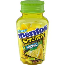 Mentos Sour Şeker 49 G Limon - Ekşi Aromalı C Vitaminli Şekersiz Şekerleme 6'li Avantaj Paketi - 6 Adet