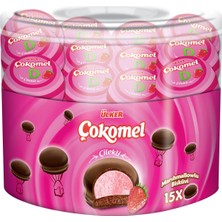 Ülker Çokomel Marshmallow 15'li 12G Çilekli Bisküvi 180G
