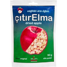Puccinelli Çıtır Elma 90 G - Katkısız Kurutulmuş Elma Dilimleri 5'li Avantaj Paketi - 5 Adet