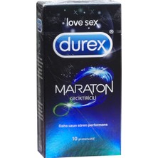 Durex Maraton Prezervatif 10'lu - Performa Geciktiricili Krem 8'li Avantaj Paketi - 8 Adet