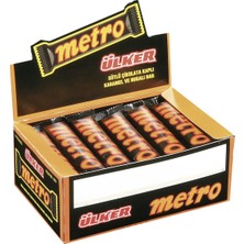 Ülker Metro Çikolata 24X36G - Sütlü Çikolata Kaplı Karamelli Enerji
