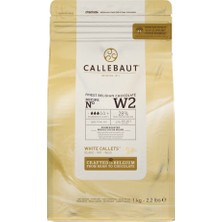 Callebaut Beyaz Kuvertür Çikolata 1kg - Pastacılık ve Dekorasyon Için 3'li Ekonomik Paket - 3 Adet