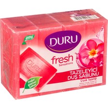 Duru Fresh Duş Sabunu 4X150 G Çiçek Tazeliği - Cildi Temizler ve Yumuşatır 5'li Avantaj Paketi - 5 Adet