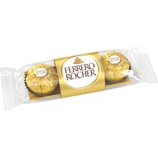 Ferrero Rocher Çikolata 37,5 G Sütlü&fındıklı 3'li Ekonomik Paket - 3 Adet