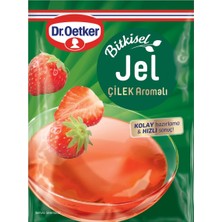 Dr. Oetker Bitkisel Jel 100G Çilek - Pratik ve Lezzetli Tatlı 8'li Avantaj Paketi - 8 Adet