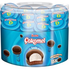 Ülker Çokomel Marshmallow 15'li 180G Kakaolu Bisküvi 4'li Avantaj Paketi - 4 Adet