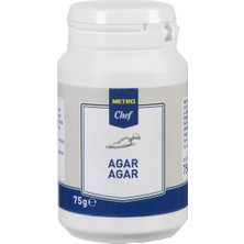 Metro Chef Agar Agar 75 G - Bitkisel Jelatin Alternatifi 2'li Ekonomik Paket - 2 Adet