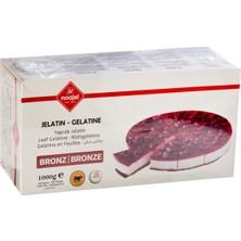Noajel Yaprak Jelatin 1 kg Bronz - Pastacılık Için Kıvam ve Parlaklık