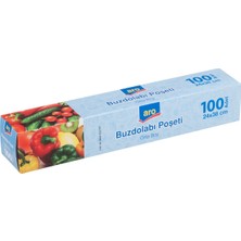 Aro Buzdolabı Poşeti Eko 100 Lü Orta Boy Gıda Saklama 2'li Ekonomik Paket - 2 Adet