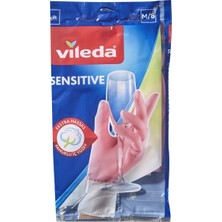Vileda Sensitive Pink Eldiven Orta - Hassas Ciltler Için Ekstra Ince Temizlik El 2'li Ekonomik Paket - 2 Adet