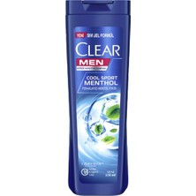 Clear Cool Sport Menthol Şampuan 350 ml - Kepek Giderici Erkek Şampuanı 5'li Avantaj Paketi - 5 Adet