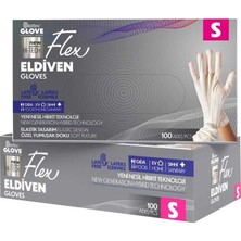 Flex Tpe Krem Eldiven 100 Adet Small - Tek Kullanımlık Hijyen Eldiveni