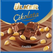 Ülker Kare Çikolata 60 G Fındıklı Sütlü Çikolata 2'li Ekonomik Paket - 2 Adet