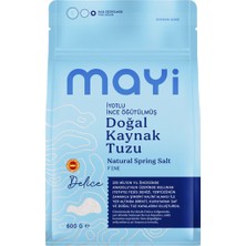 Mayi Iyotlu Ince Öğütülmüş Doğal Kaynak Tuzu 600 G - 8 Adet