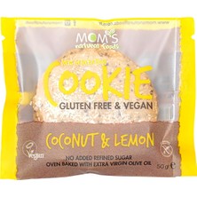 Mom's Natural Foods Moms Glutensiz Vegan Kurabiye 50 G Hindistan Cevizi-Limon 8'li Avantaj Paketi - 8 Adet