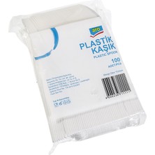 Aro Plastik Kaşık 100 Adet 170 mm Kullan At Çatal Kaşık 3'li Ekonomik Paket - 3 Adet