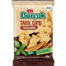 Eti Burçak Tahıl Cipsi 40G Fesleğen - Tam Buğday Unlu Sağlıklı Atıştırmalık