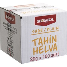Koska Sade Helva 150X20G (3000G) - Katkısız Tahin Helva 2'li Ekonomik Paket - 2 Adet