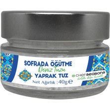 Chef Seasons Sofrada Öğütülmüş Deniz Tuzu Yaprak Tuz 40 G - 7 Adet