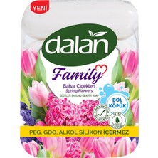 Dalan Family Sabun 4'lü 75G Bahar Çiçekleri - Ferahlatıcı Banyo Sabunu 4'li Avantaj Paketi - 4 Adet