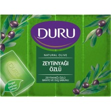 Duru Natural Sabun 4X160G Zeytinyağlı - %100 Bitkisel Bazlı Doğal Temizlik 5'li Avantaj Paketi - 5 Adet