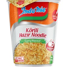 Indomie Aromalı Erişte 60 G Köri - Pratik ve Lezzetli Atıştırmalık 5'li Avantaj Paketi - 5 Adet