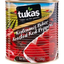 Tukaş Köz Biber 2,5 kg - Pratik ve Lezzetli Konserve Sebze